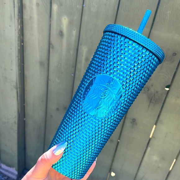 Starbucks Accessories - New Starbucks 2023 blue studded chrome Venti tumbler